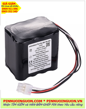 Pin máy thở y tế 14.4v-6450mAh _Máy H2B360, Pin sạc máy thở y tế Lithium li-ion 14.4v 6450mAh
